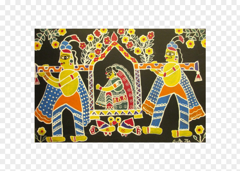 Painting Madhubani Art Mithila Museum PNG