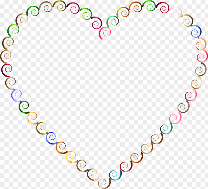 Swirls Heart Clip Art PNG