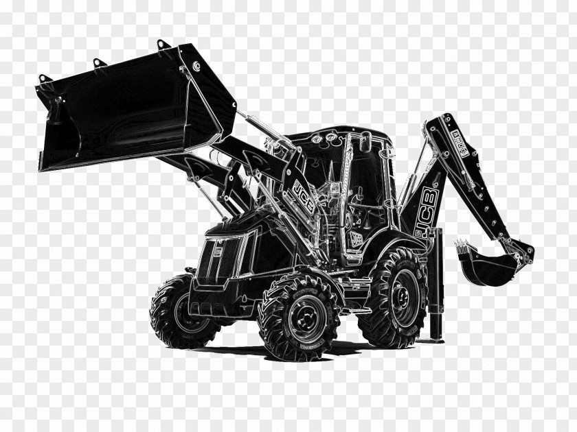 Excavator Backhoe Loader JCB Forklift Skid-steer PNG