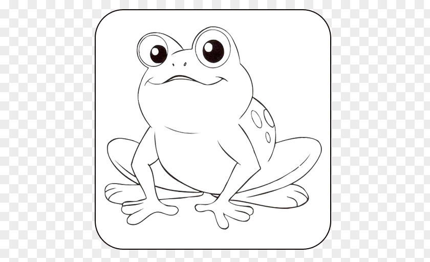 Frog Tree Coloring Book Cute Colouring Pages PNG