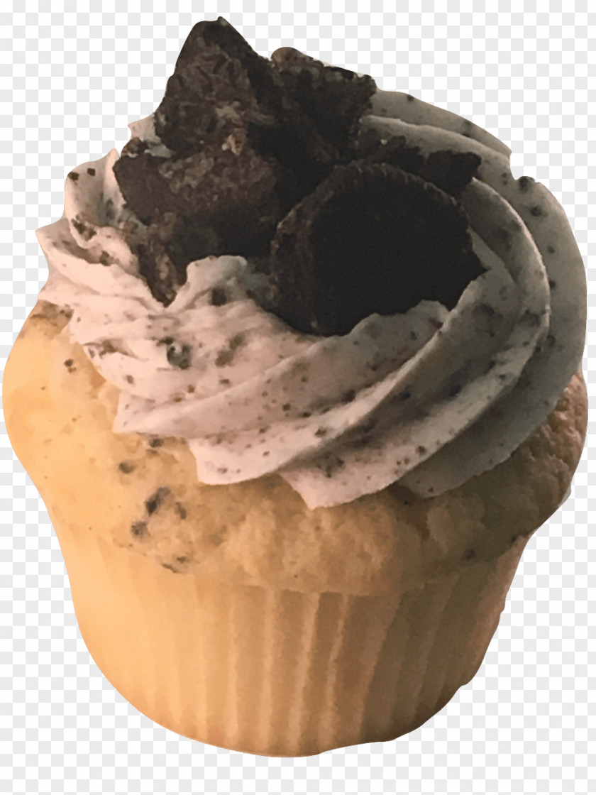 Oreo Cupcake Muffin Buttercream Dessert PNG