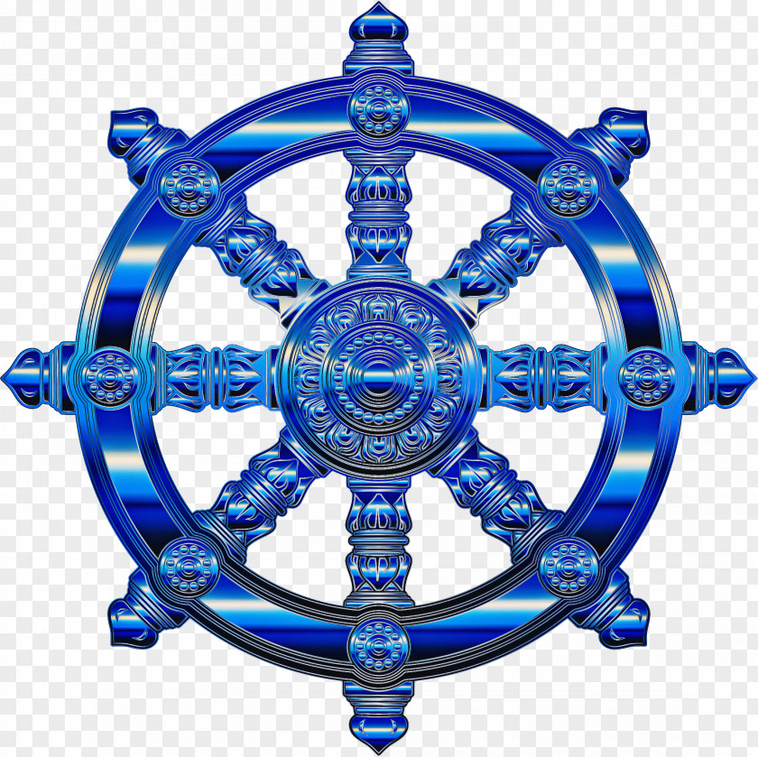 Wheel Blue Buddha Cartoon PNG