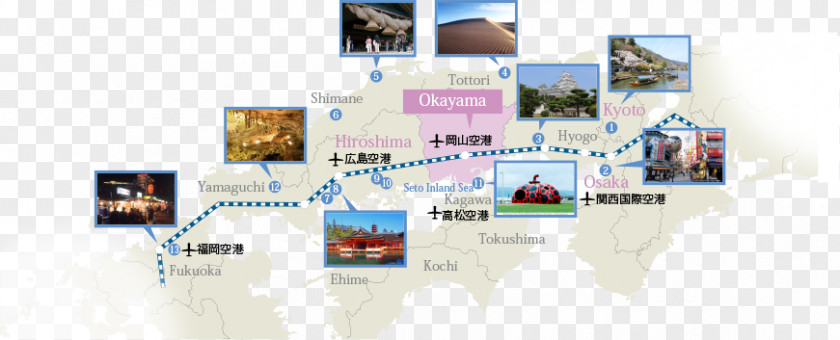 Japan Attractions Okayama Osaka Tottori Prefecture Tourism Prefectures Of PNG