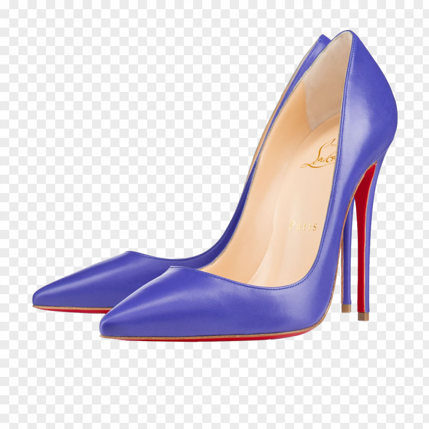 Lady Purple High Heels High-heeled Footwear Court Shoe Blue Patent Leather PNG