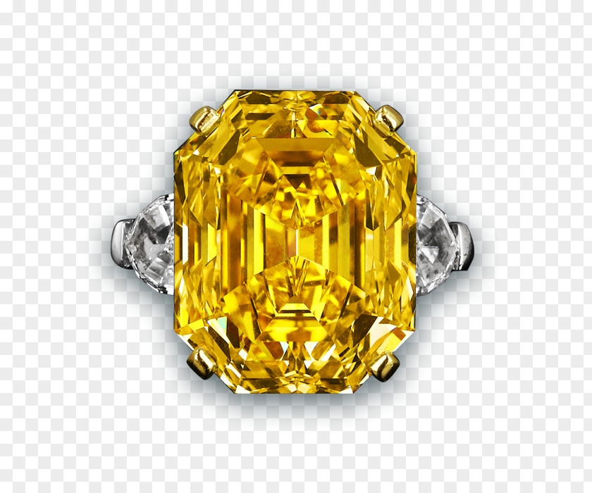 Yellow Diamond Flyer Earring Emerald Jewellery Color PNG
