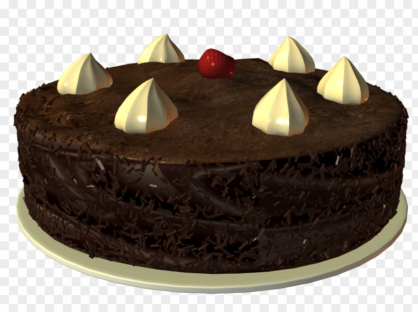 Cake Chocolate Truffle Black Forest Gateau Sachertorte Prinzregententorte PNG