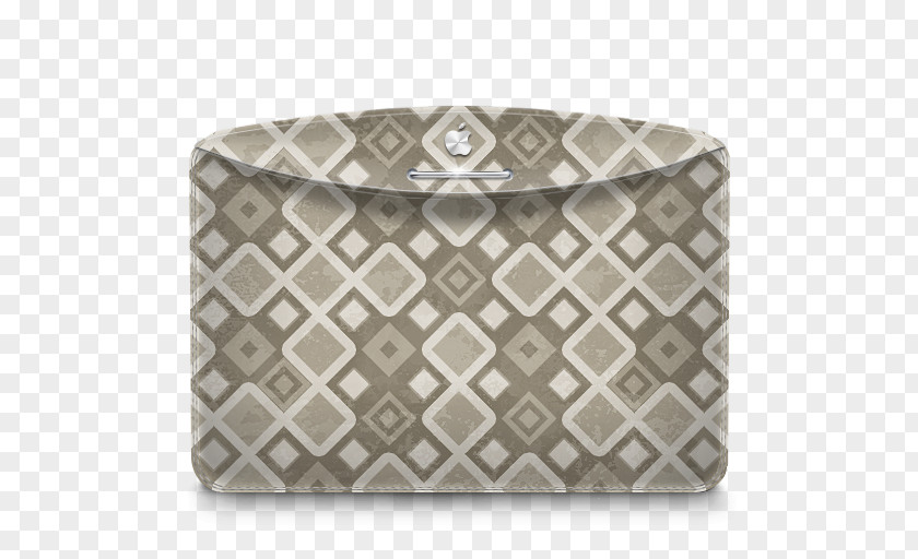 Folder Pattern 4 Brown Square Metal Placemat PNG