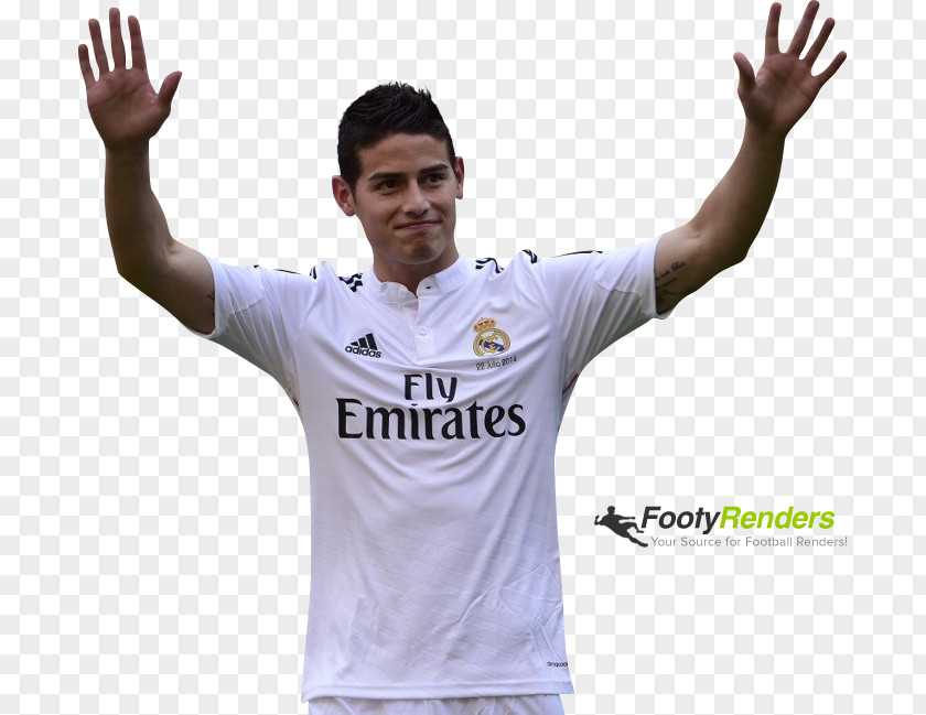 Rodriguez James Rodríguez Real Madrid C.F. Soccer Player Jersey PNG