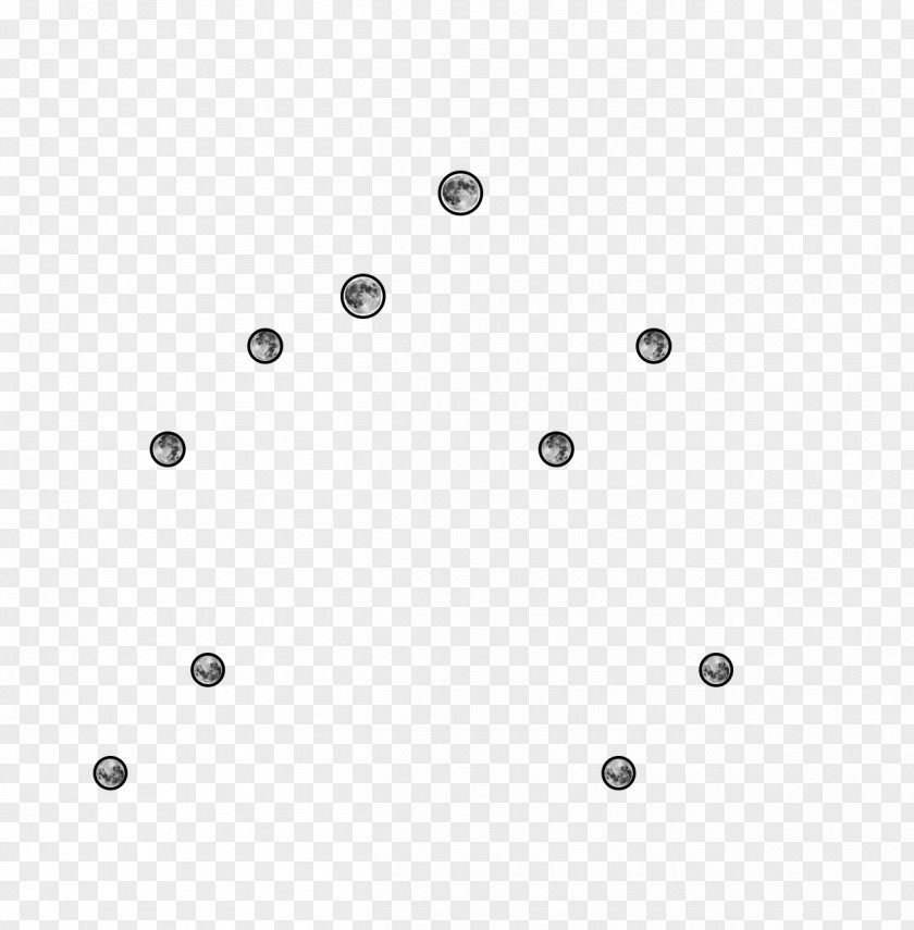 Circles White Black Pattern PNG