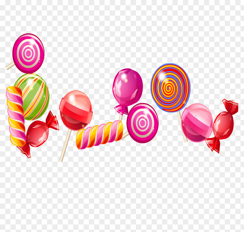 Colored Candy Free Material Lollipop Cane Sweetness PNG