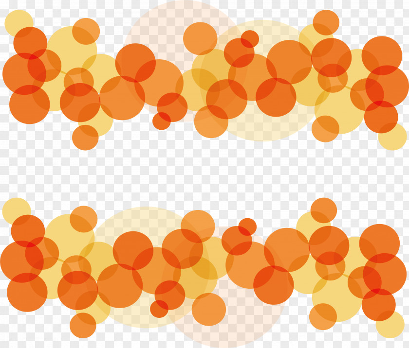 Orange Circle Border PNG