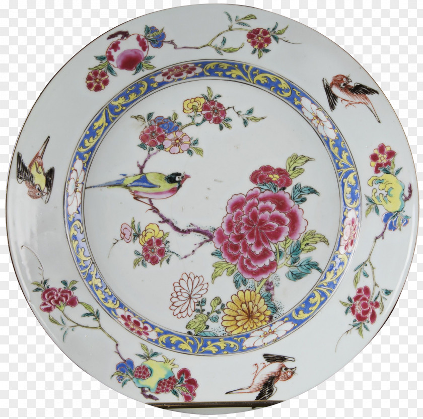 Plate Chinese Export Porcelain Ceramics PNG