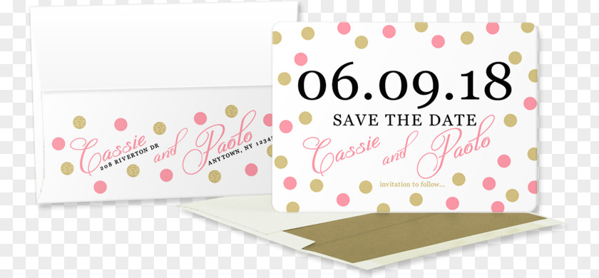 Save The Date Wedding Invitation Paper Pink M Brand Font PNG