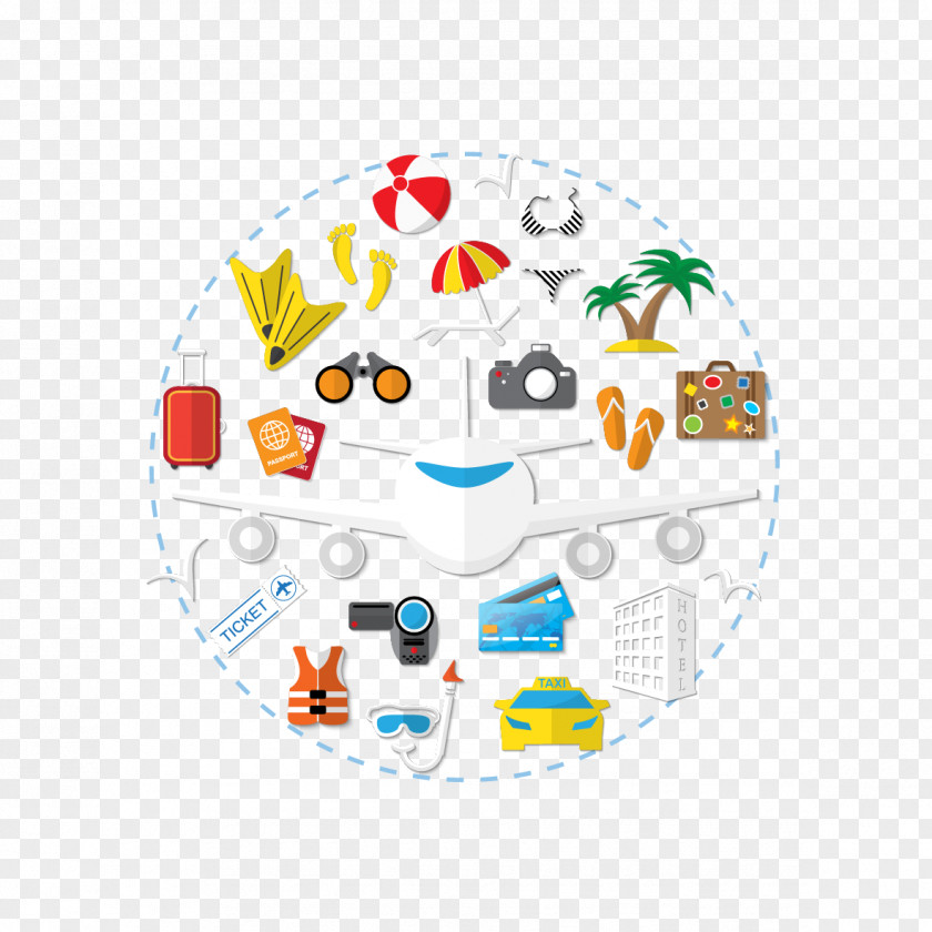 Travel Vector Material Illustration PNG