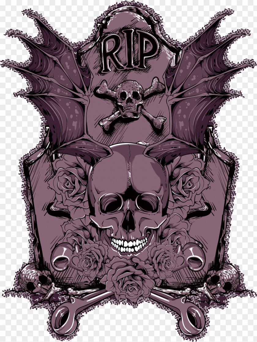 Vector Horror Skull Royalty-free Illustration PNG