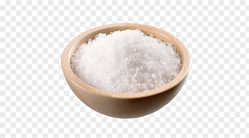 The Sea Salt In Wooden Bowl Dead Bath Salts Moisturizer Aromatherapy PNG