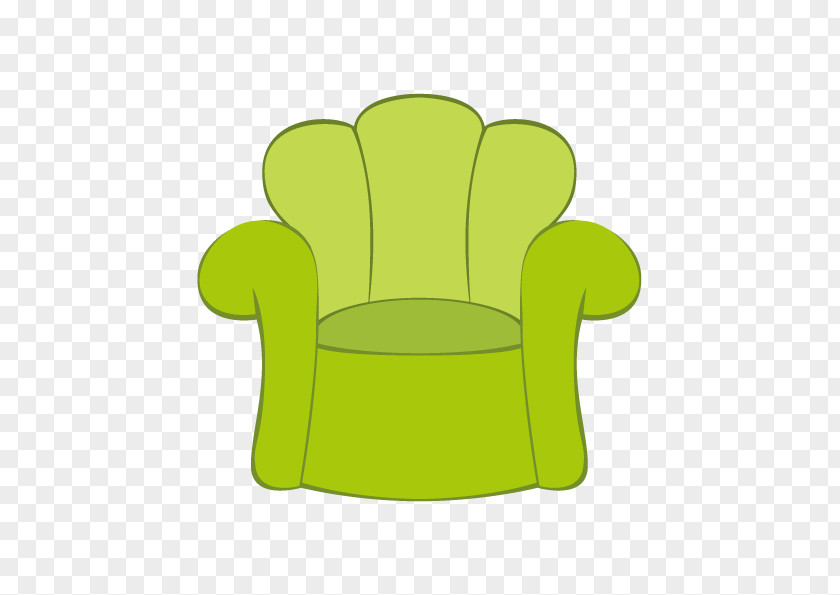 Vector Green Armchair Chair PNG