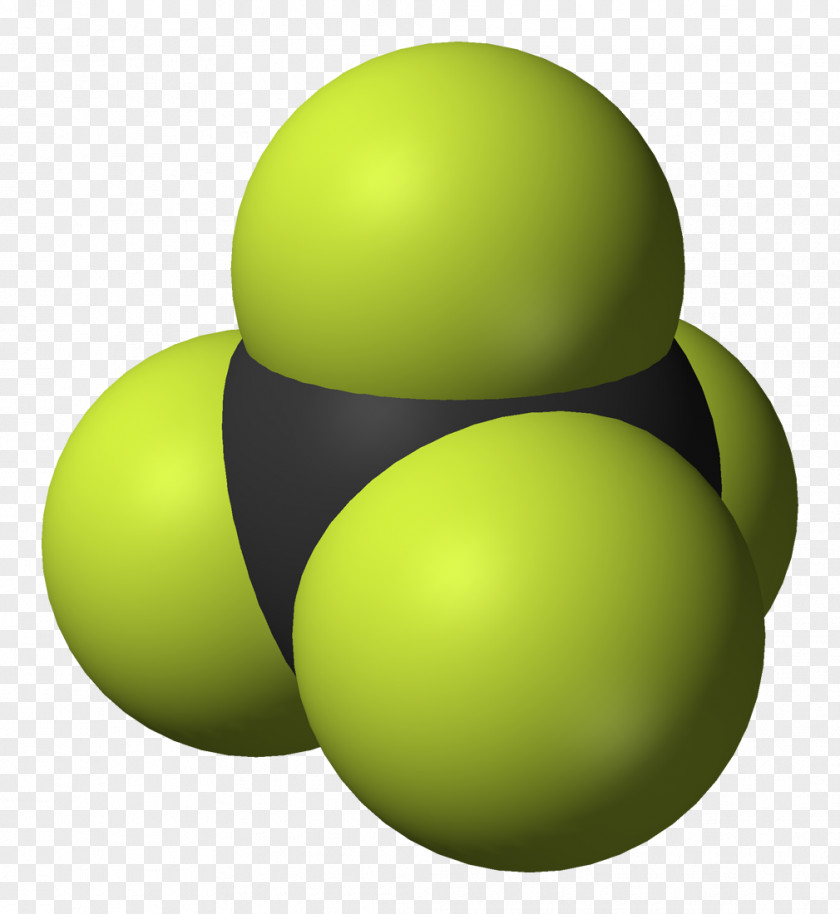 B Tetrafluoromethane Space-filling Model Sphere Structural Formula Halon PNG