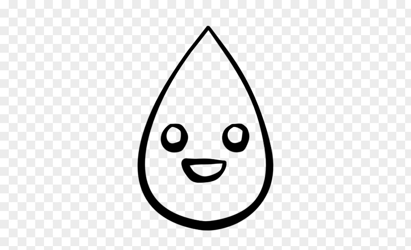 Cartoon Raindrops Smiley Emoticon Clip Art PNG