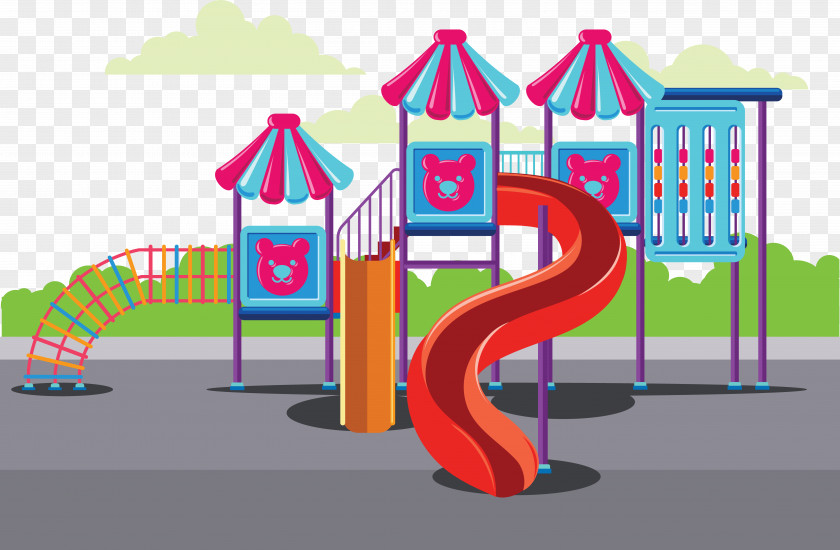 Cartoon Slide Toy Playground Child PNG