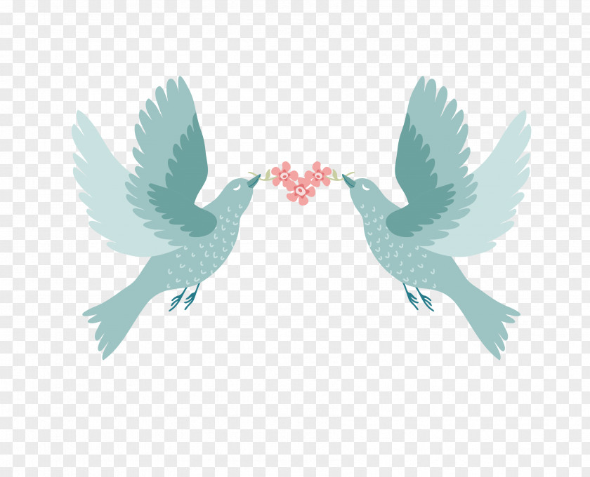 Creative Love Birds Bird Wedding Invitation Paper PNG