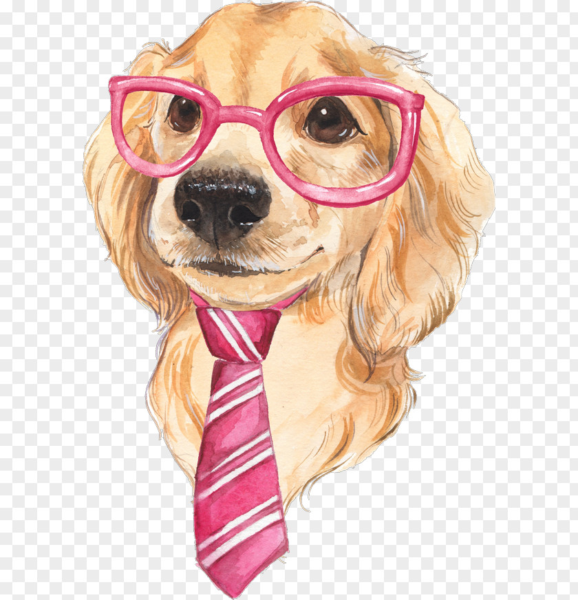 Glasses Dog Puppy Drawing Sketch PNG