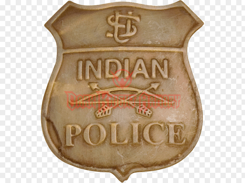 Indian Police United States Service Badge Officer PNG