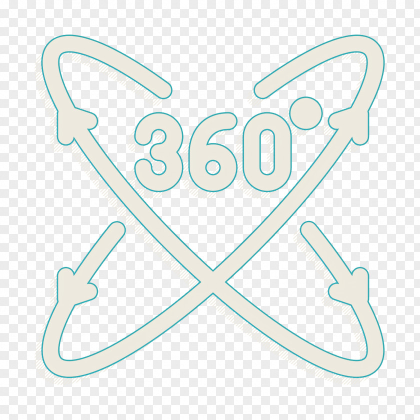 Arrow Icon 360 Degrees Virtual Reality PNG