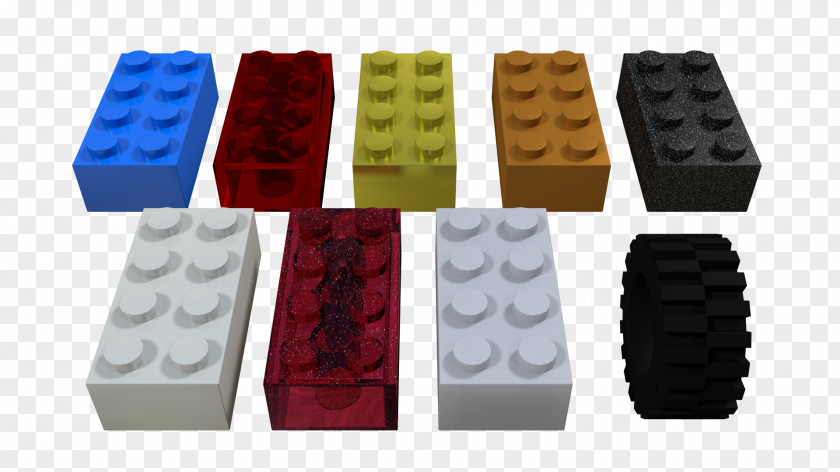 Brick Lego Statues Plastic Blender Material Rendering Casting PNG