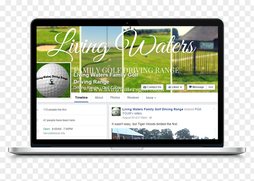 Driving Range Lorient Website Display Device Advertising Agency PNG