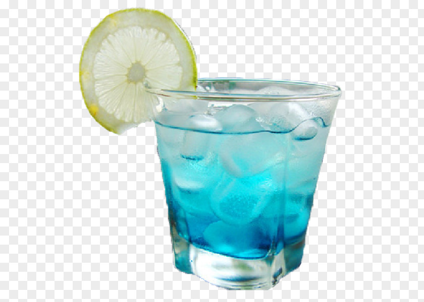 Lemon Slice Of Blue Curacao Soda Hawaii Vodka Tonic Soft Drink Cocktail Juice PNG