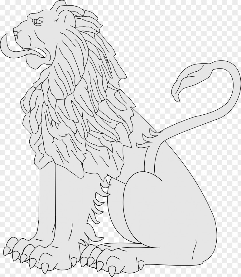 Lion Heraldic Cat /m/02csf Drawing Clip Art PNG