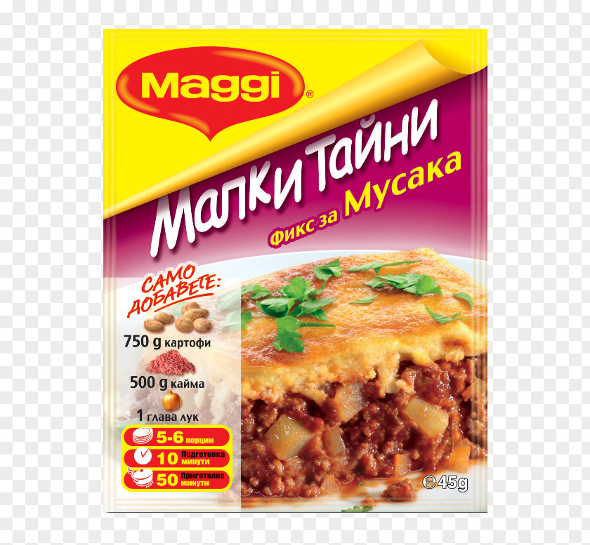 Potato Moussaka Vegetarian Cuisine Pastitsio Maggi Recipe PNG