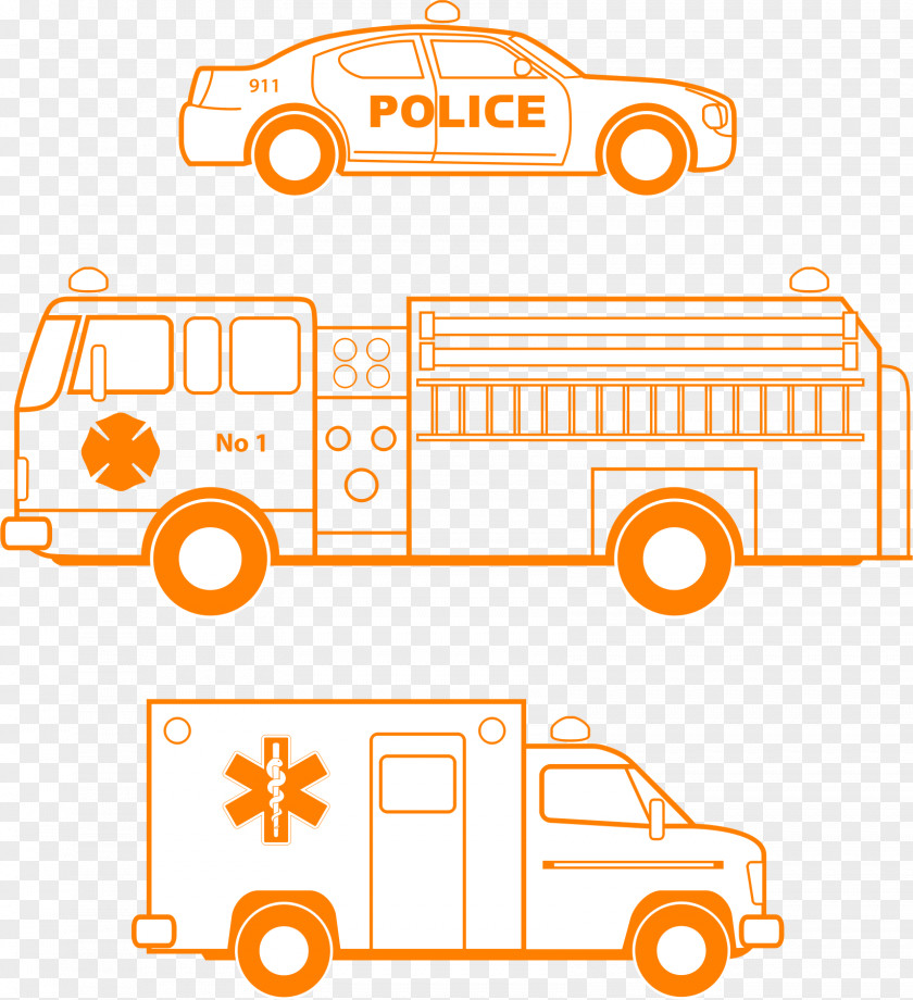 Car Emergency Vehicle Coloring Book Firefighter PNG