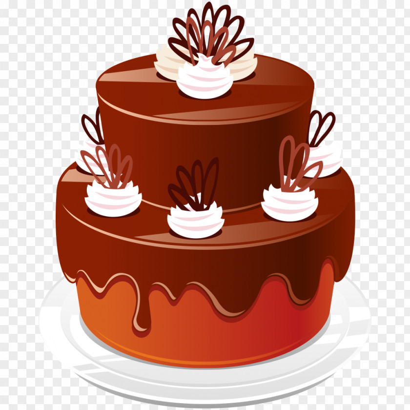 Chocolate Clipart Cake Birthday Sachertorte Sponge PNG