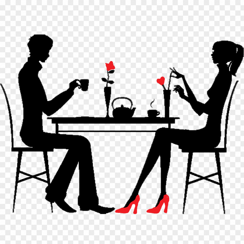 Dinner Couple Valentines Day Romance Dating Clip Art PNG