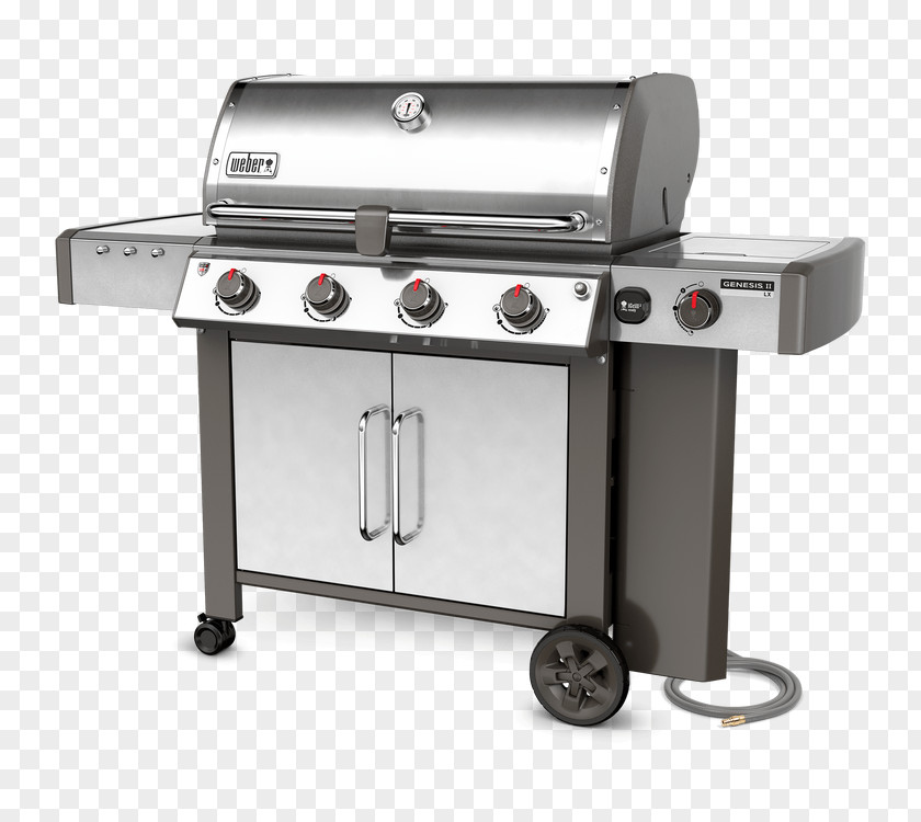 Gas Stove Grill Barbecue Weber Genesis II LX S-440 340 Weber-Stephen Products Burner PNG