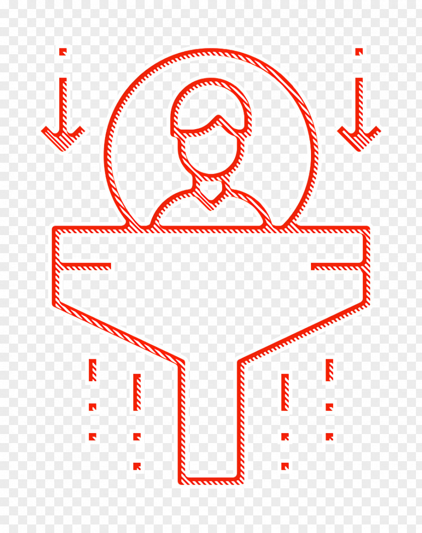 Management Icon Human Resources Funnel PNG