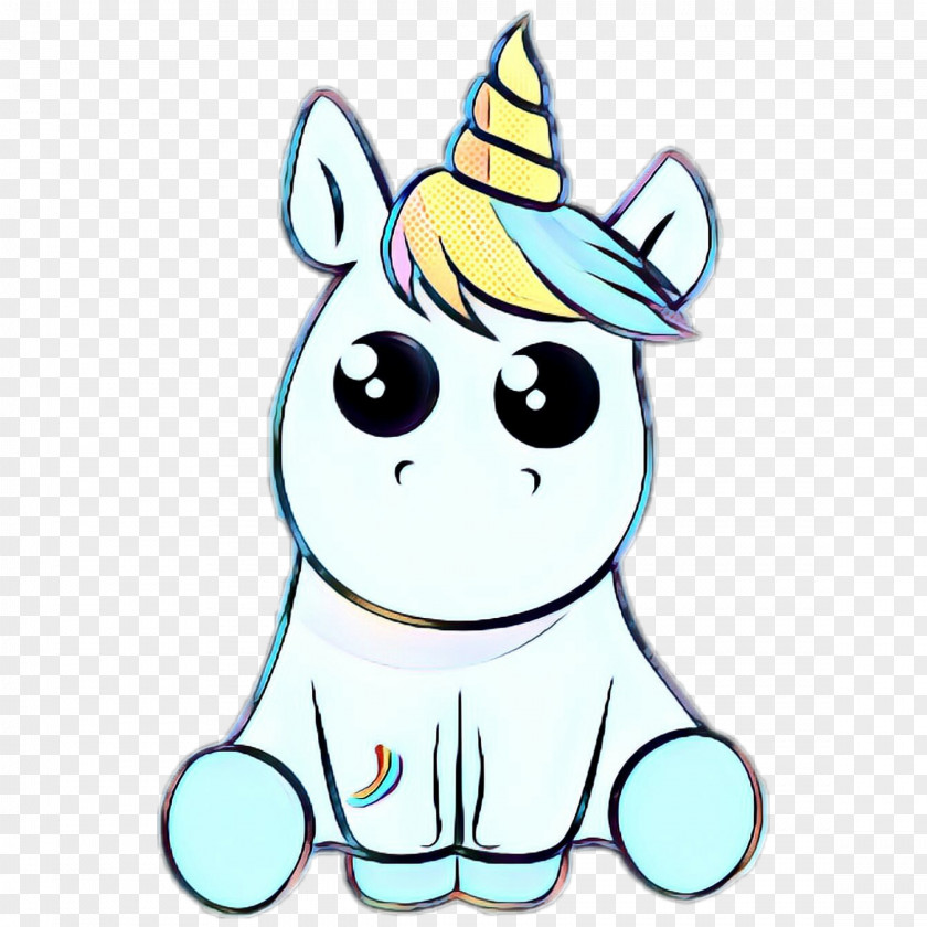 Smile Line Art Unicorn Drawing PNG