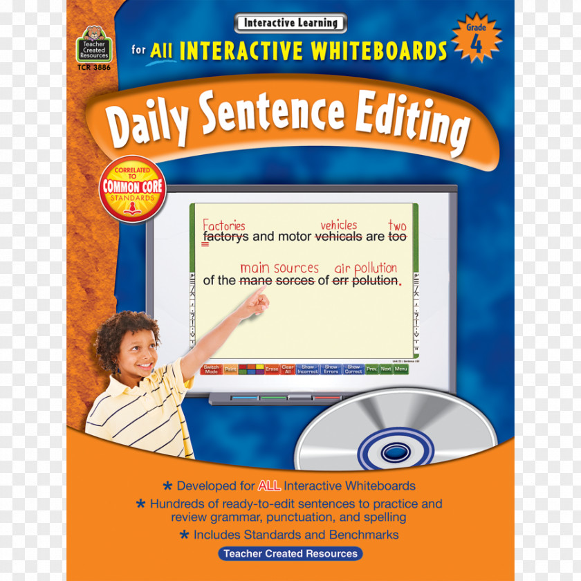 5th Grade Interactive Learning: Daily Sentence Editing Grd 6 Editing, 1 Book Education PNG