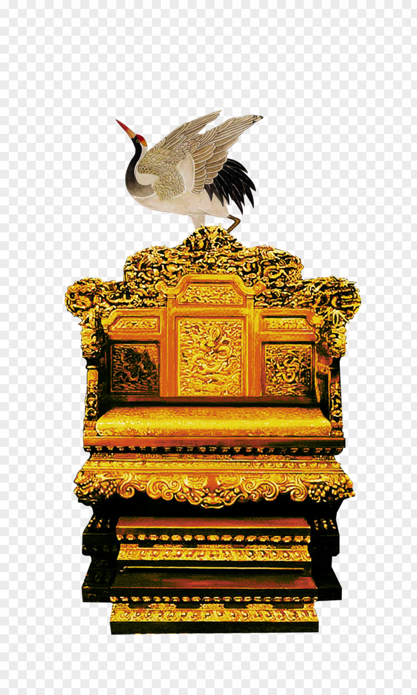 Crane Chair Throne Stool Furniture PNG