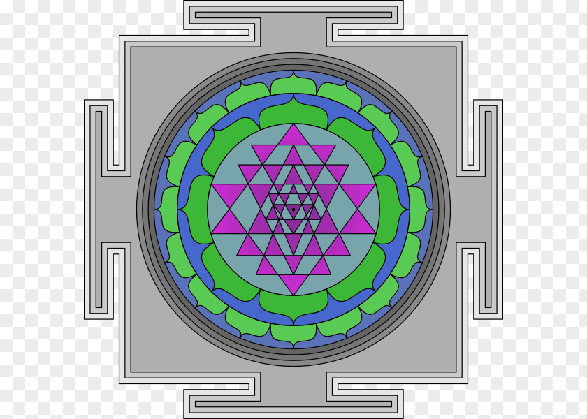 Ganesha Lakshmi Sri Yantra PNG