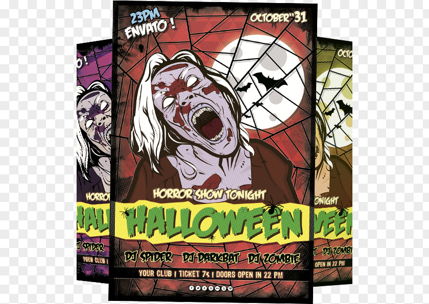 Halloween Flyer Printing Party Recreation PNG