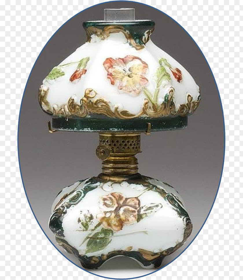 Laos Porcelain Vase Kerosene Lamp Lighting Oil PNG