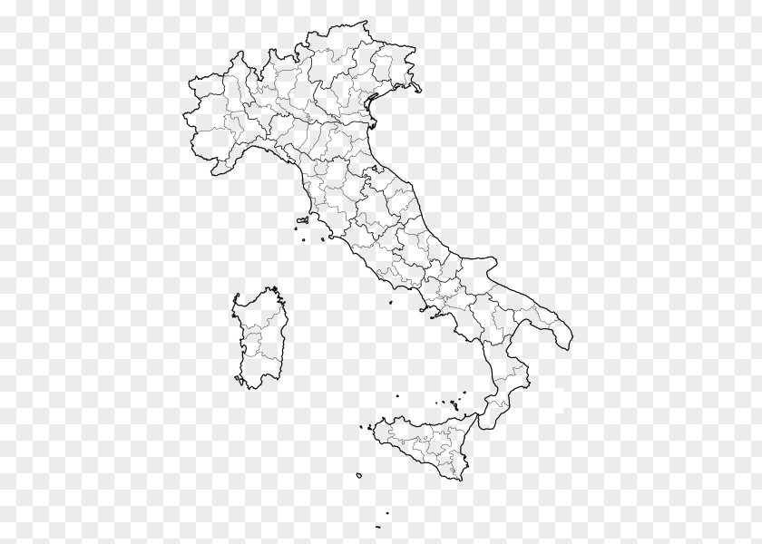 Map Regions Of Italy Blank Mapa Polityczna Administrative Division PNG