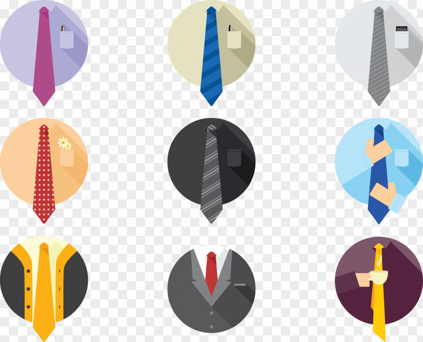 Vector Icon Tie Necktie Suit PNG