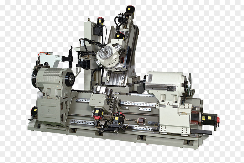 Computer Numerical Control Lathe Milling Machine Tool Machining PNG