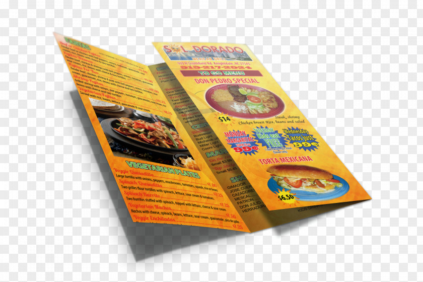 Flayer Brochure Printing Menu PNG