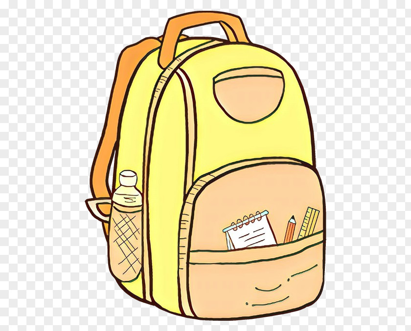 Luggage And Bags Yellow Backpack Bag Clip Art PNG