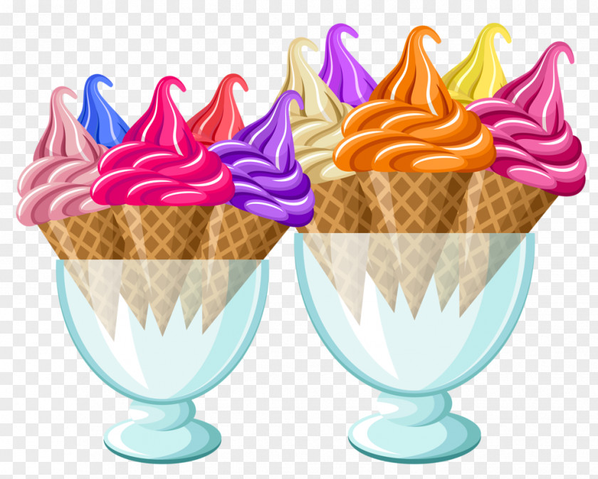 Ice Cream Sundae Cones Tart PNG